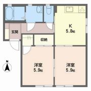 エーデルワイス Bの間取り画像