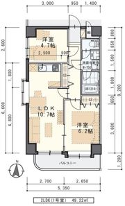 ベルメゾン新田東の間取り画像