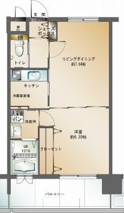 エンクレスト天神南Ⅲの間取り画像