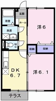エスポワール赤坂の間取り画像
