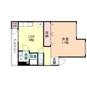 館出マンションの間取り画像