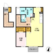 クレシア Fの間取り画像