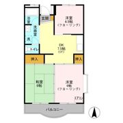 クレセントハイツの間取り画像
