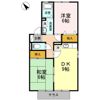 セジュール西岡崎 Bの間取り画像