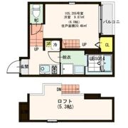 ハーモニーテラス新田Ⅱの間取り画像