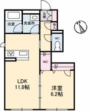 シャーメゾン鏡川の間取り画像