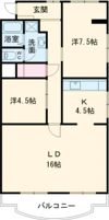 第2駅南ハイツ(110)の間取り画像