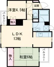 レジデンス辰巳の間取り画像