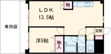 ホポロ東万代の間取り画像