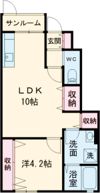 ウエストヒルズの間取り画像
