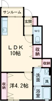 ウエストヒルズの間取り画像