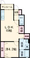ウエストヒルズの間取り画像