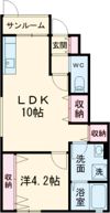 ウエストヒルズの間取り画像