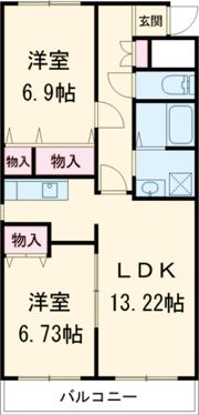 コーポ花の間取り画像