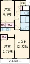 コーポ花の間取り画像