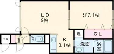 CloverA・Bの間取り画像