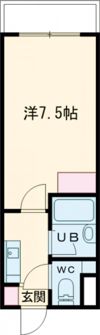 エグゼコート大在1の間取り画像