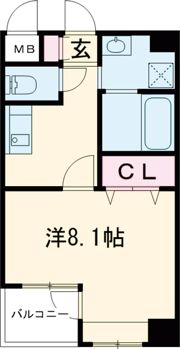 カーサ K．R．Cの間取り画像