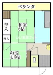石川アパートの間取り画像
