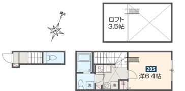 MELDIA矢川Ⅱの間取り画像