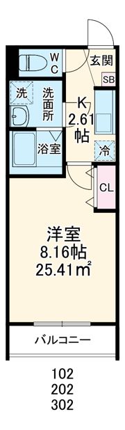 GRADUS若葉の間取り画像