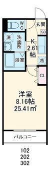 GRADUS若葉の間取り画像