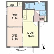 シャーメゾン北天昌寺 Aの間取り画像