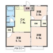 コスモハイツ 2の間取り画像