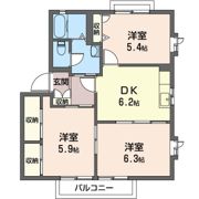 コーラルガーデン Bの間取り画像