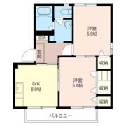 ディアス諏訪 Eの間取り画像