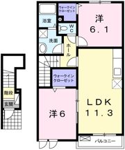 アプローズAの間取り画像