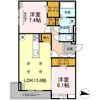 D-resena旭通りの間取り画像