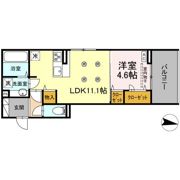 D-resena旭通りの間取り画像