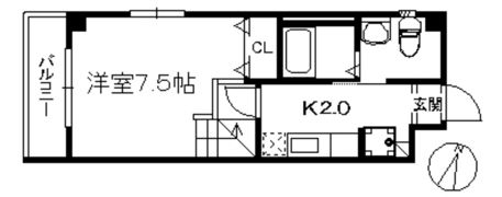 アリエスTAKATORIの間取り画像