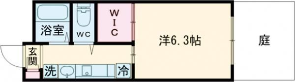 flat東町A棟の間取り画像