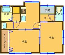 神尾貸家Ⅱの間取り画像