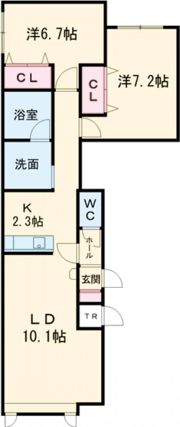 グランオアシスBの間取り画像
