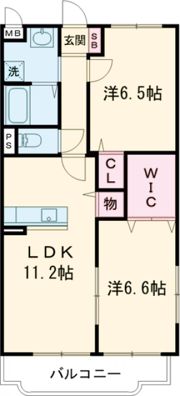 グランディール壱番館の間取り画像