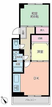 東橋本マンションの間取り画像