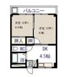 ルピナスかつらぎB棟の間取り画像