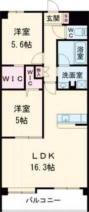 LIBTH京町の間取り画像