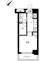 スカイコート都立大学第3の間取り画像