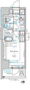 DIPS亀有駅前の間取り画像