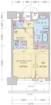 プレサンス太閤通駅前デュプルの間取り画像