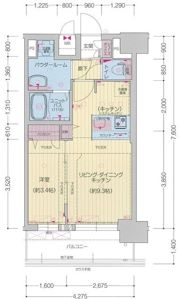 プレサンス太閤通駅前デュプルの間取り画像