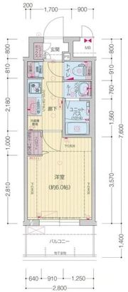 プレサンス太閤通駅前デュプルの間取り画像