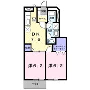 ソレアード本城Aの間取り画像