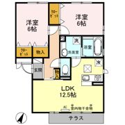 ブライトガーデン新磯野Ⅱの間取り画像