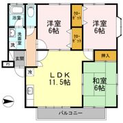 シャルマン野口 B棟の間取り画像