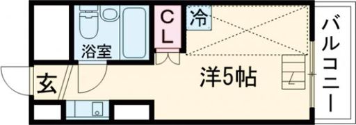 若草女子学生ハイツの間取り画像